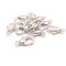 100 or 500 Pieces: 7 x 12 mm Silver Plated Lobster Claw Clasps